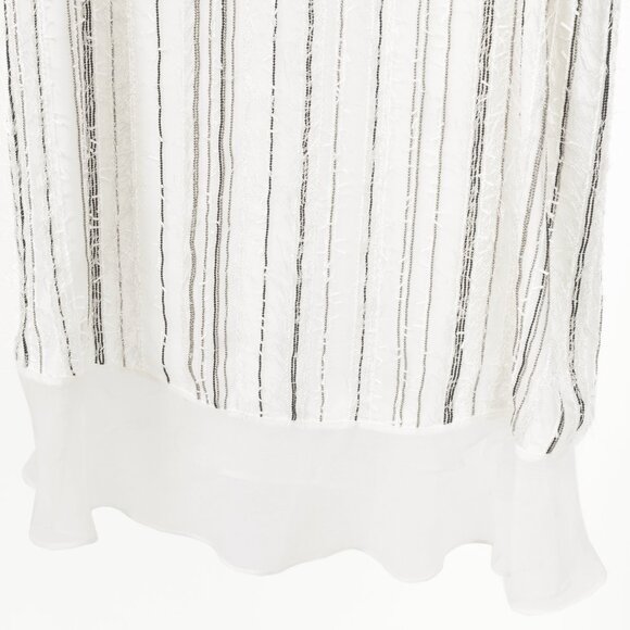 Brunello Cucinelli SS/17 White Silk Monili Eyelash-Fringe Tank - Picture 6 of 12